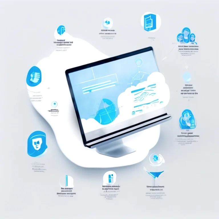 Ilustración de integración de inteligencia artificial en sistemas empresariales